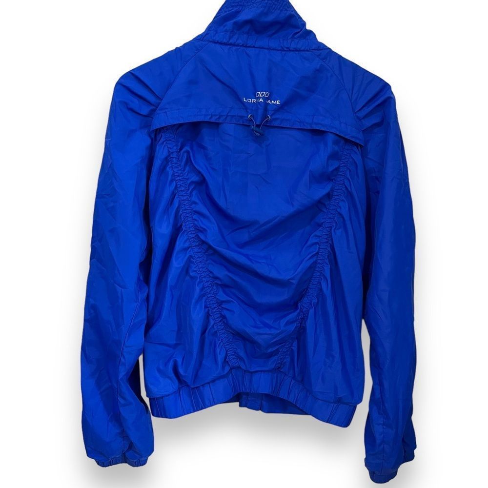 Lorna Jane active blue jacket zipper closure elastic cuffs and waist size M - Picture 2 of 12